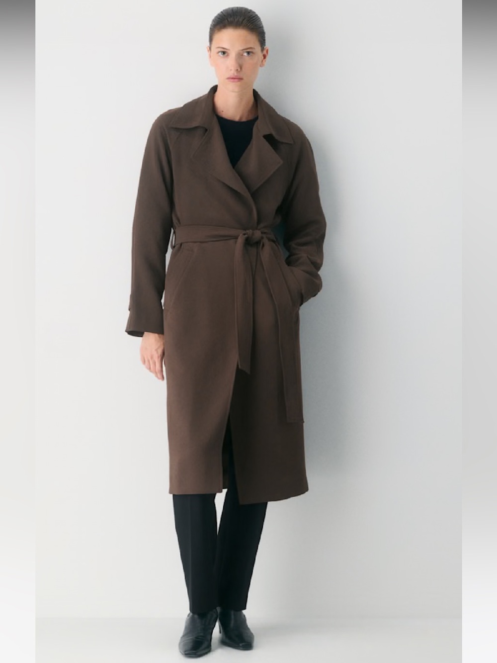 NWT🌷Aritzia The Splendor Trench Coat in Mocha Brown-Out Of Stock Online/In-Store